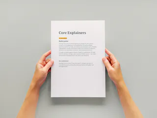 Mockup of content boilerplate