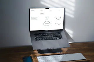 Laptop with content guidelines