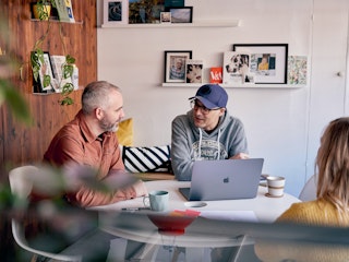 Mat and Seth discuss design systems, while Michelle watches on