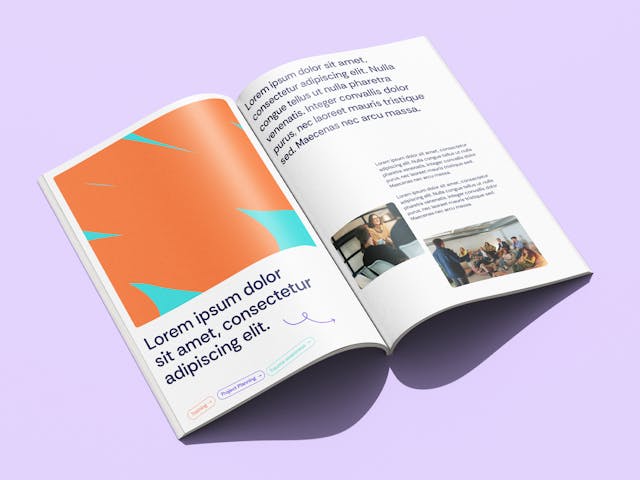 Mockup of an Artswork brochure