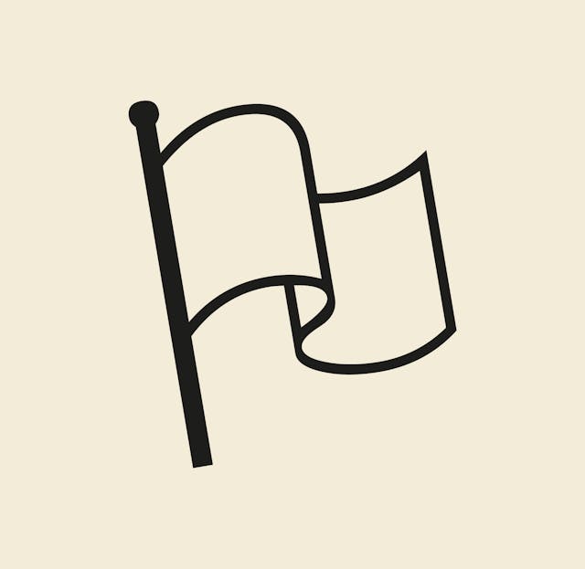 An icon from Base 51 guidelines - A flag