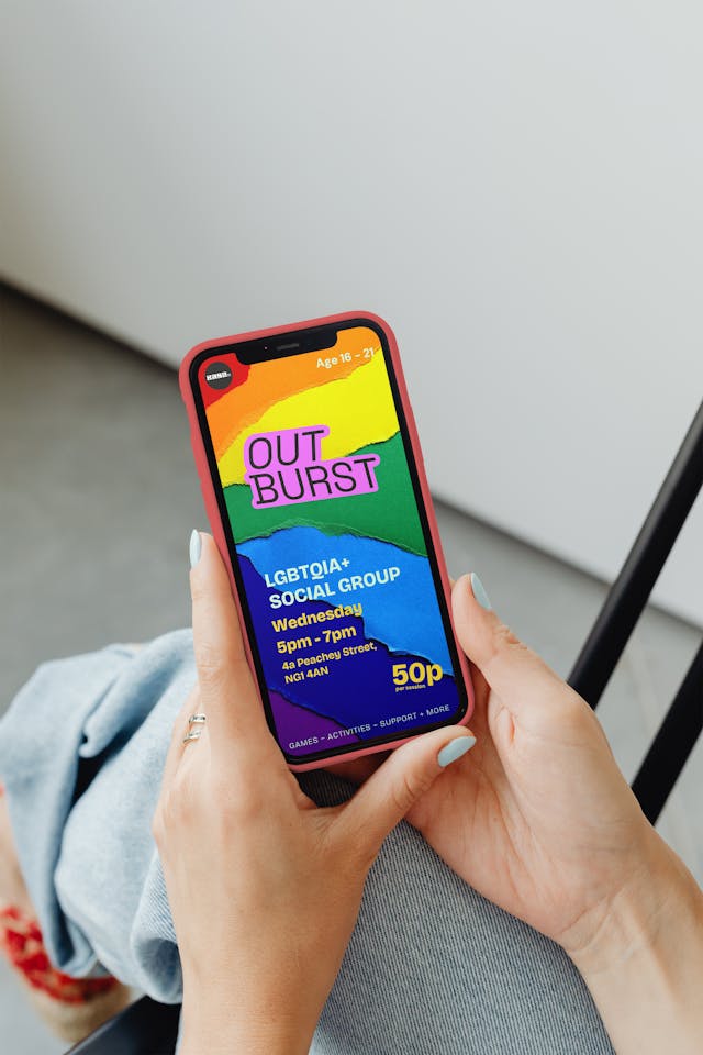 Mockup of a Base 51 social media post on a smartphone