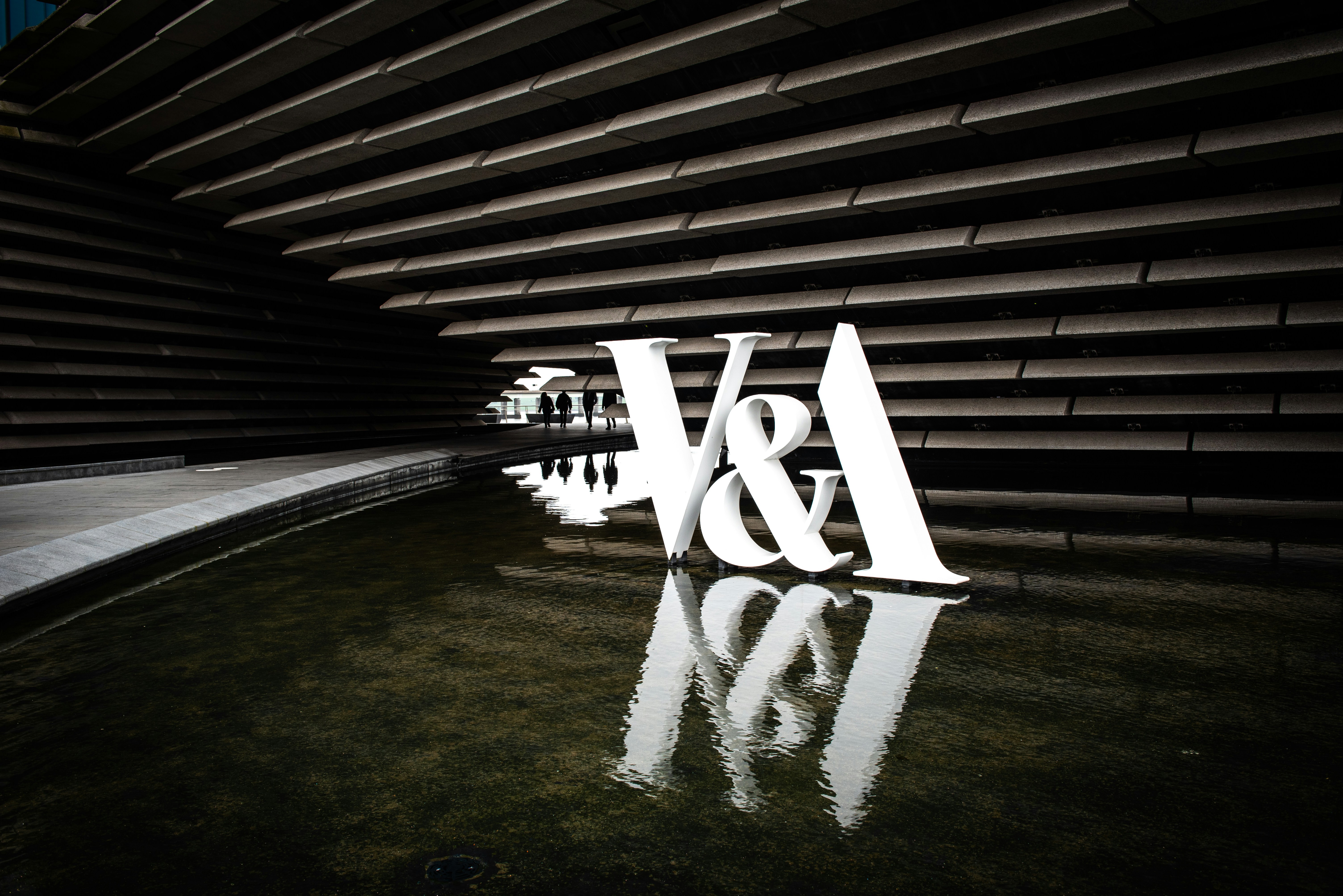 The V&A sign in Dundee