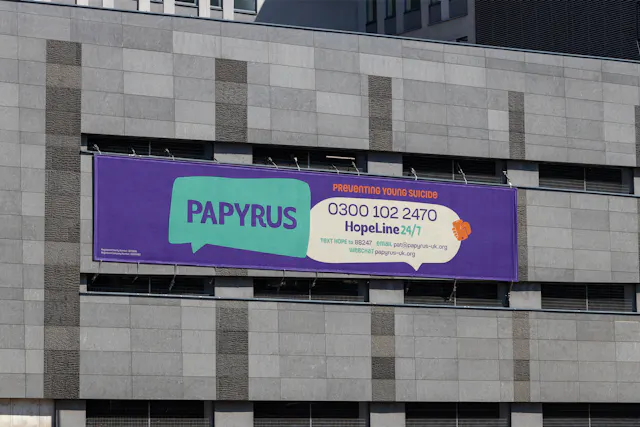 Papyrus building banner