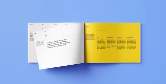 Pages from Papyrus brand guidelines document