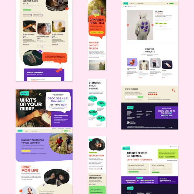 Papyrus website components