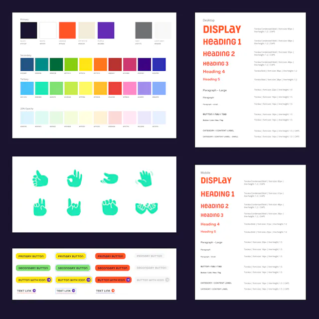 Papyrus website components