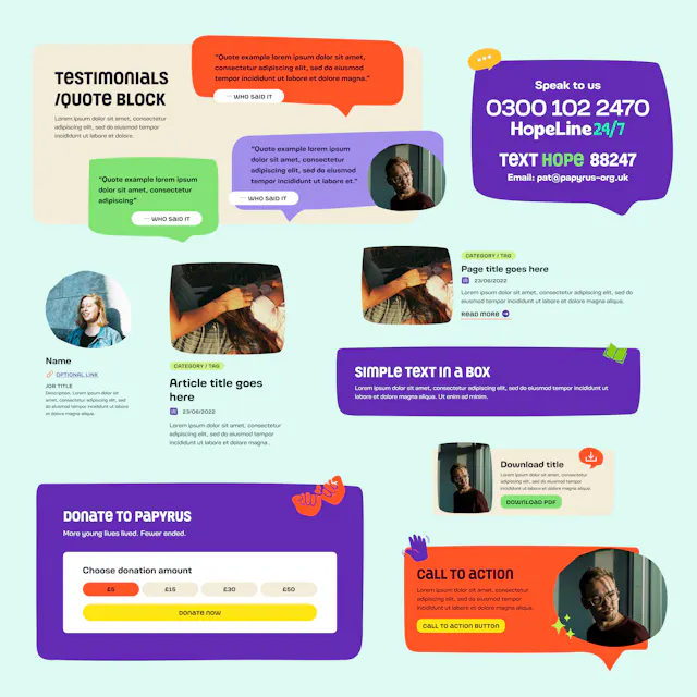 Papyrus website components