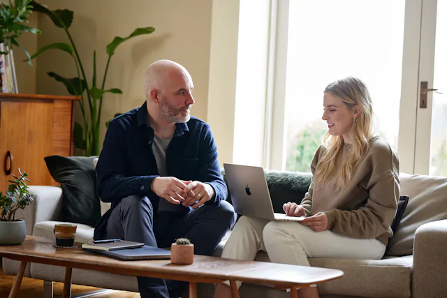 Mat and Michelle discussing the Papyrus project